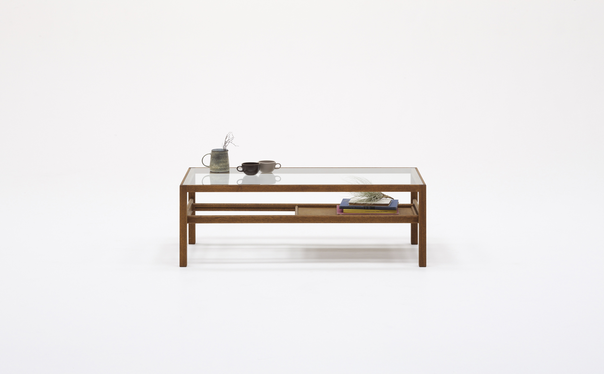 Glass Top Table + Sliding Tray graf decorative mode no.3 design