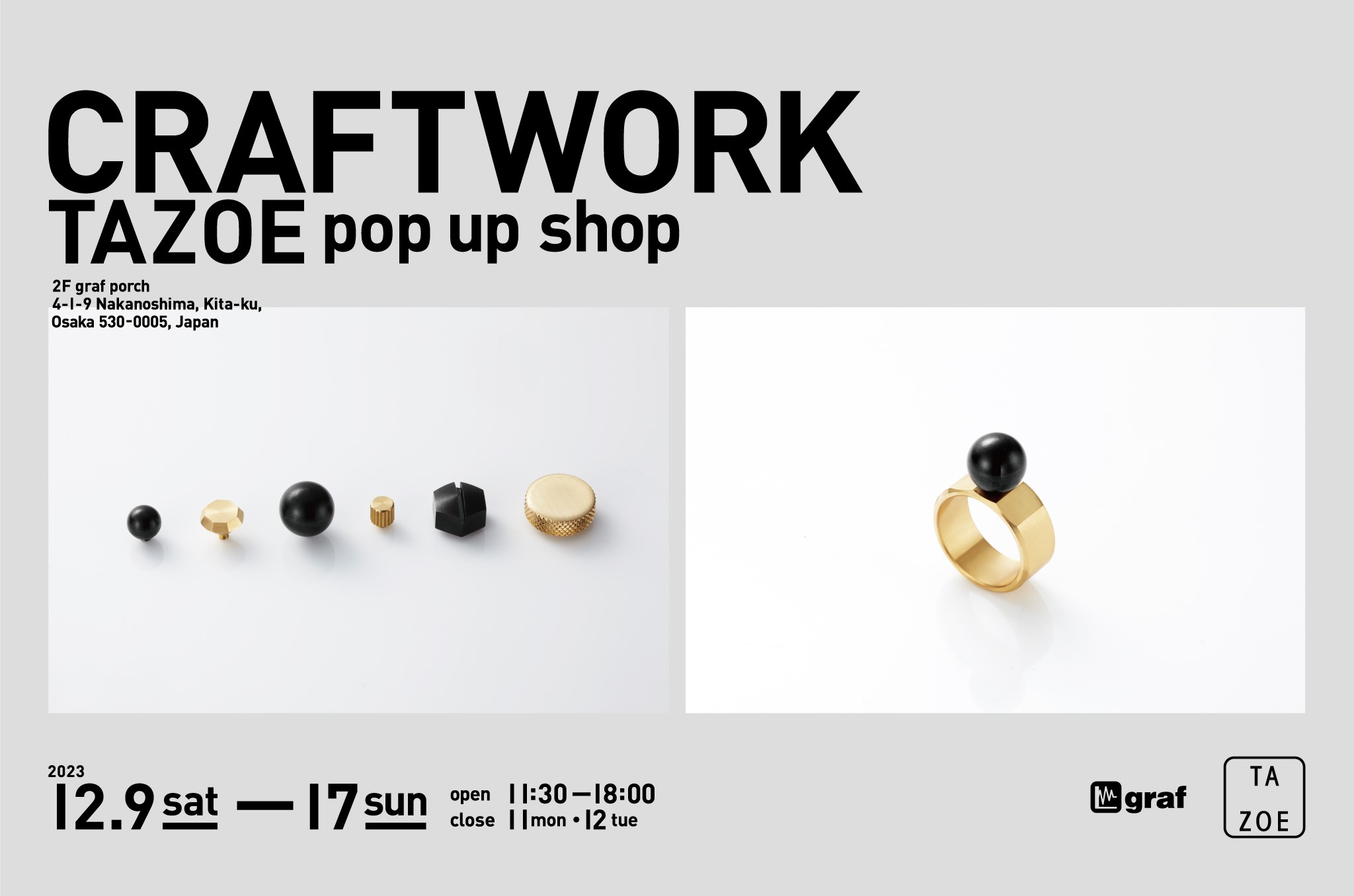 CRAFTWORK TAZOE pop up